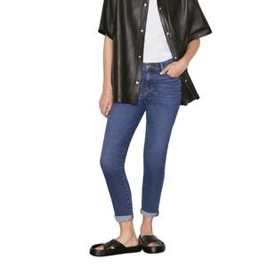 FRAME LE GARCON MID-RISE STRAIGHT-LEG ANKLE JEANS IN KINMOUNT NWT WOMEN'S 32